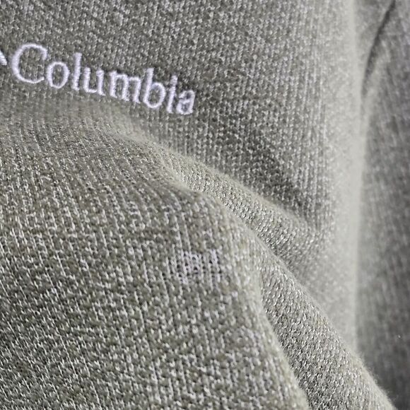 Columbia Pullover Mens Large Green Recycled Fleece Great Hart Mountain III - Picture 10 of 12